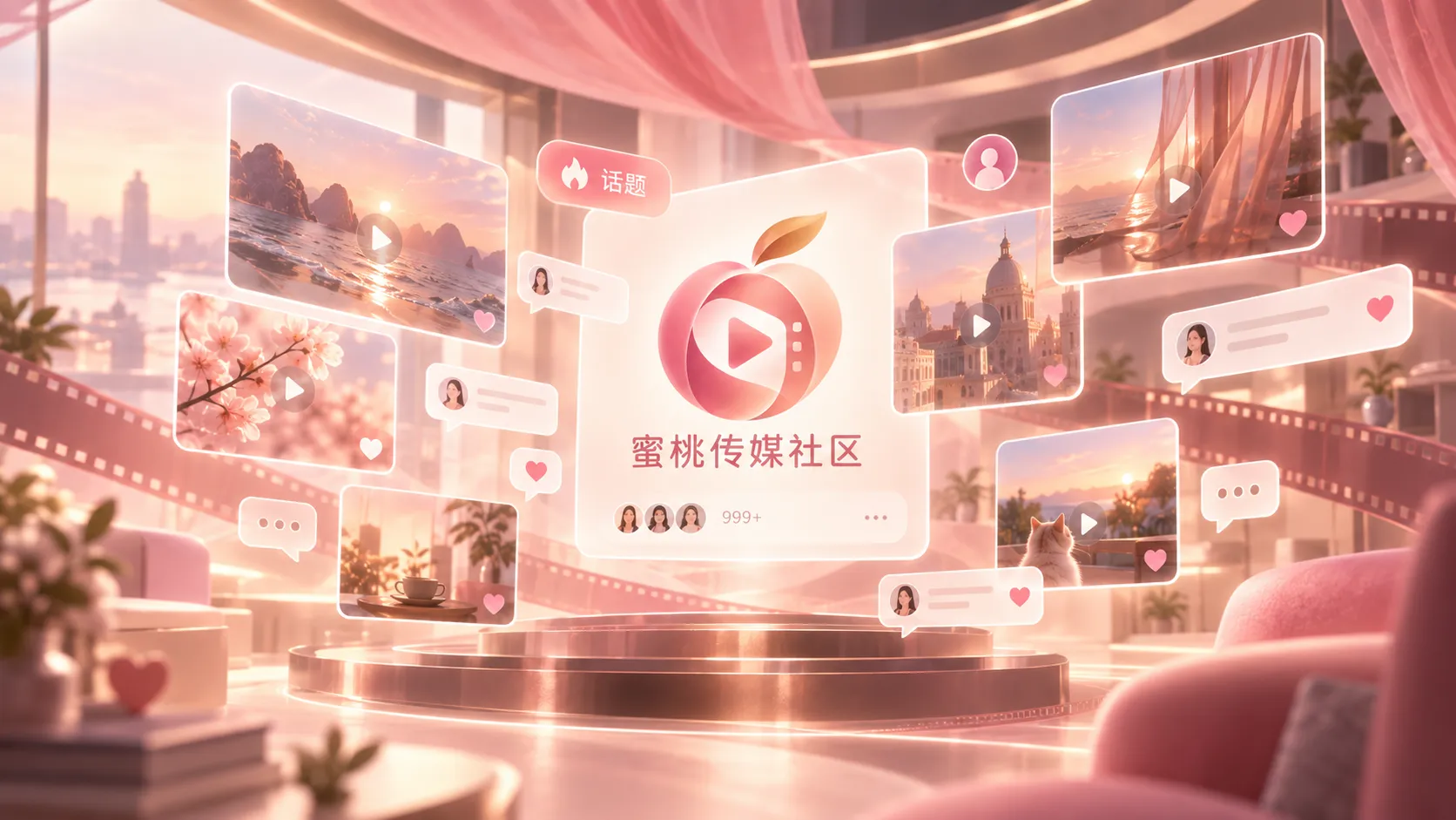 短片专题与背景信息的内容画面
